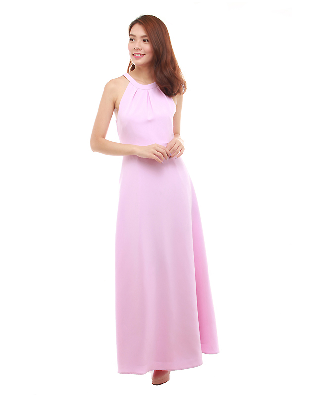 Heather Maxi Dress in Pastel Lilac